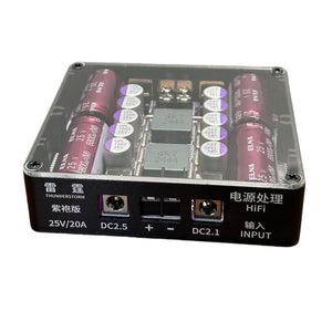 Thunderstorm HiFi Power Supply Purifier Processor Audio Filter Noise Cancellation 25V/20A (DUOREX Capacitor for ELNA)