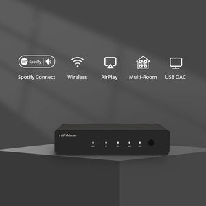 HiFiMuse R20 Wireless WiFi Bluetooth5.0 Audio Receiver Streaming Media Music Player Support for AirPlay DLNA