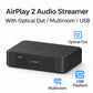 Arylic LP10 2.4GHz/5GHz Wireless Music Streamer with 0.91-Inch OLED Display Support for Google Cast