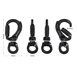 XINDA HH-8658 Outdoor Automatic Carabiner with Detachable Universal Joint 26KN Rock Climbing Carabiner