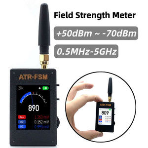 ATR-FSM 0.5MHz-5GHz Wide-Range Handheld Field Strength Meter Support 4 Display Modes with Shell