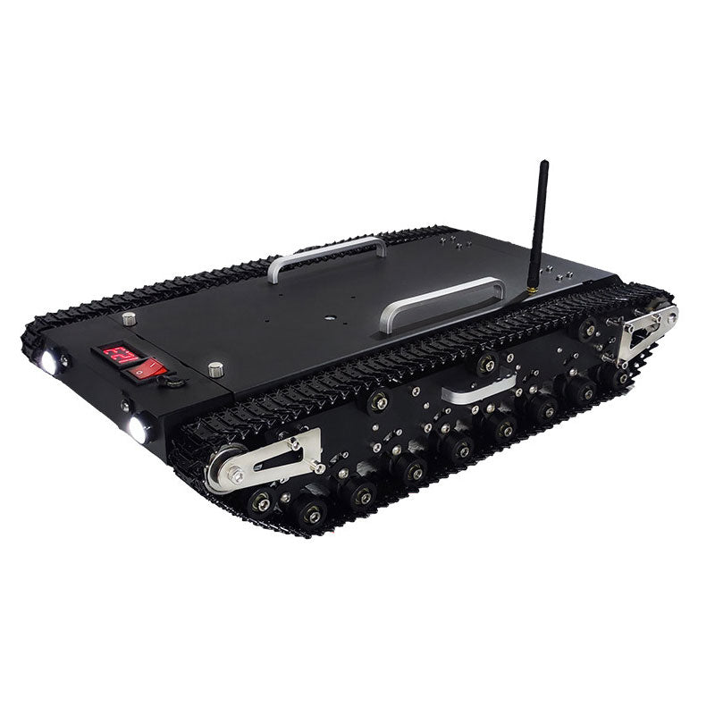 WT-500S 2WD Metal Tank Chassis Robot Chassis Remote Control Intelligent Car with Complete Electronic Control System