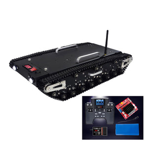 WT-500S 2WD Metal Tank Chassis Robot Chassis Remote Control Intelligent Car with Complete Electronic Control System