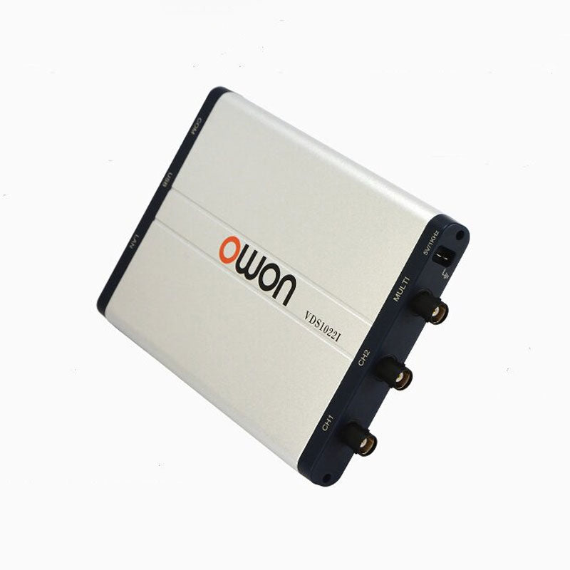 OWON VDS1022 VDS1022I 25MHz Ultra-thin Portable PC Oscilloscope USB2.0 100MSa/s Multi-Trigger Oscilloscope