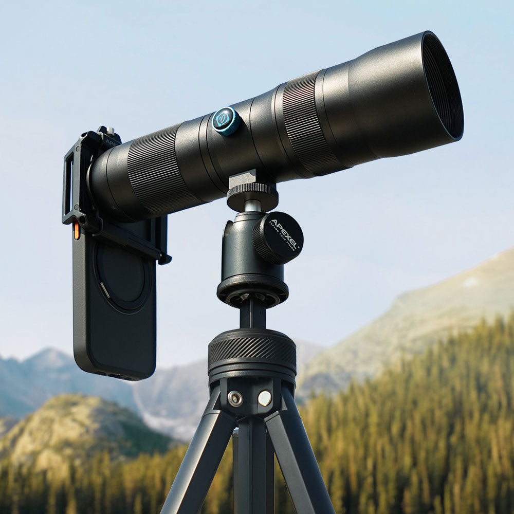 APEXEL APL-T20-60X Cellphone 20-60X Telephoto Zoom Lens Kit Lightweight Cellphone Monocular Telescope