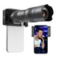 APEXEL APL-20-40X Portable Telephoto Lens Kit Full Metal HD 20-40X Zoom Lens for Cellphone Photography