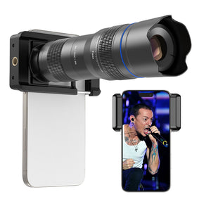 APEXEL APL-20-40X Portable Telephoto Lens Kit Full Metal HD 20-40X Zoom Lens for Cellphone Photography