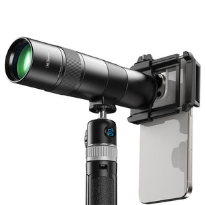 APEXEL APL-T30X Professional Large Aperture 720MM 30X Telephoto Lens with JJ028 Tripod for Mobile Phone Photography