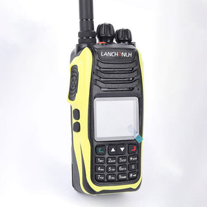 LANCHONLH HG-UV79 10W 5KM Bluetooth5.0 Walkie Talkie VHF UHF Radio Handheld Transceiver with Aviation Band