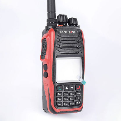 LANCHONLH HG-UV79 10W 5KM Bluetooth5.0 Walkie Talkie VHF UHF Radio Handheld Transceiver with Aviation Band