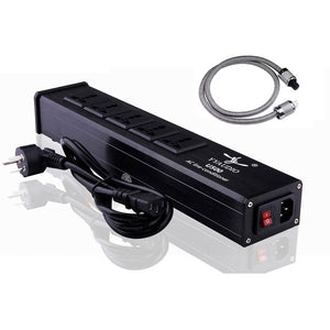 YYAUDIO U500 Single Row HiFi AC Power Conditioner EMI Power Filter with 1.5m Power Cable