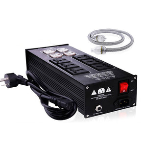 YYAUDIO YY-4600 Dual Row AC Power Filter HiFi Power Conditioner with 1.5m Power Cable