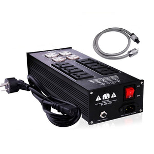 YYAUDIO YY-4600 Dual Row AC Power Filter HiFi Power Conditioner with 1.5m Power Cable