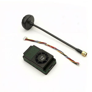 10W FPV VTX VRX Kit 64CH 6.1-7.2GHz High Power Video Transmitter Receiver System for FPV Drone Racing