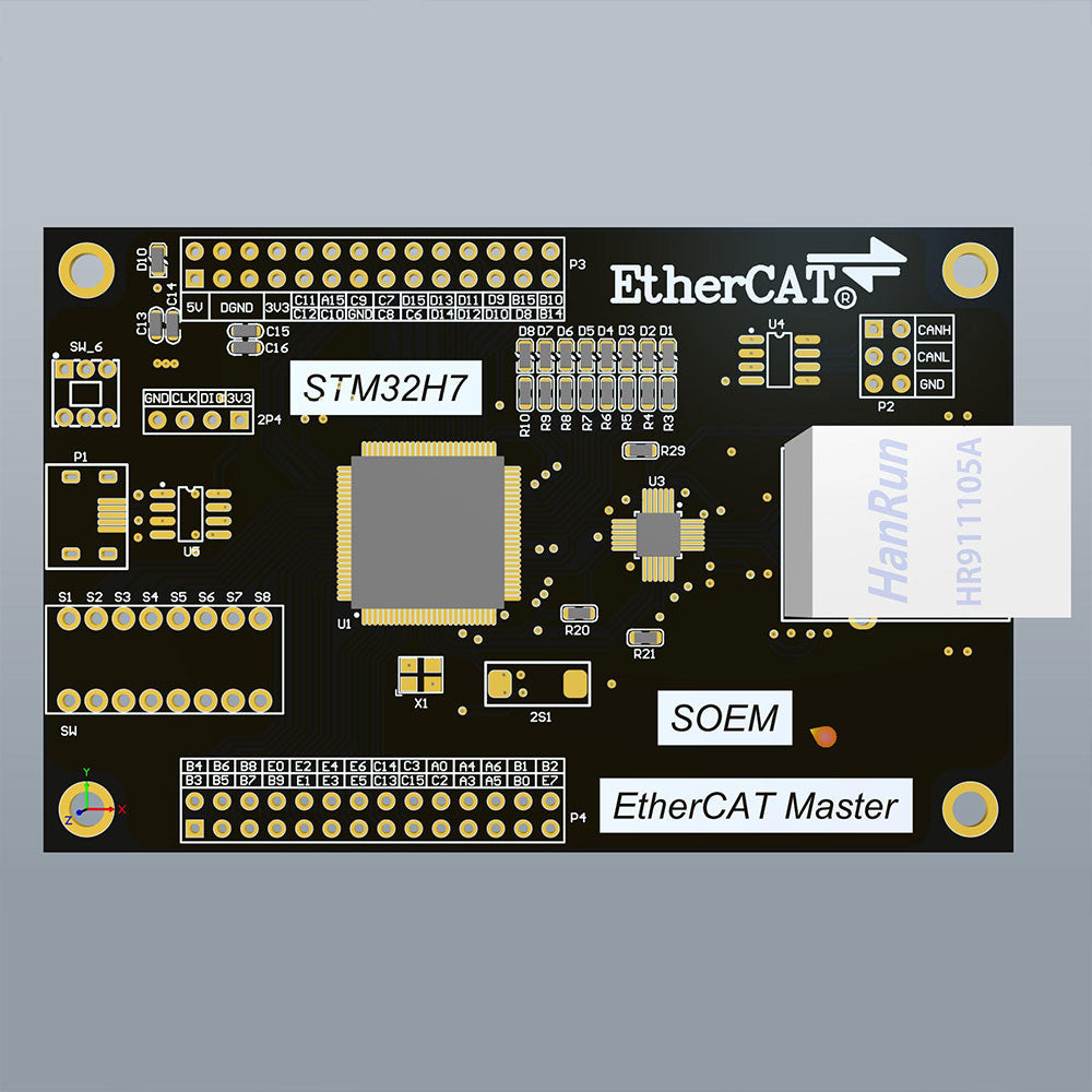 STM32H743 SOEM EtherCAT Master Development Board Supports LAN9252 AX58100 ET1100 Industrial Ethernet