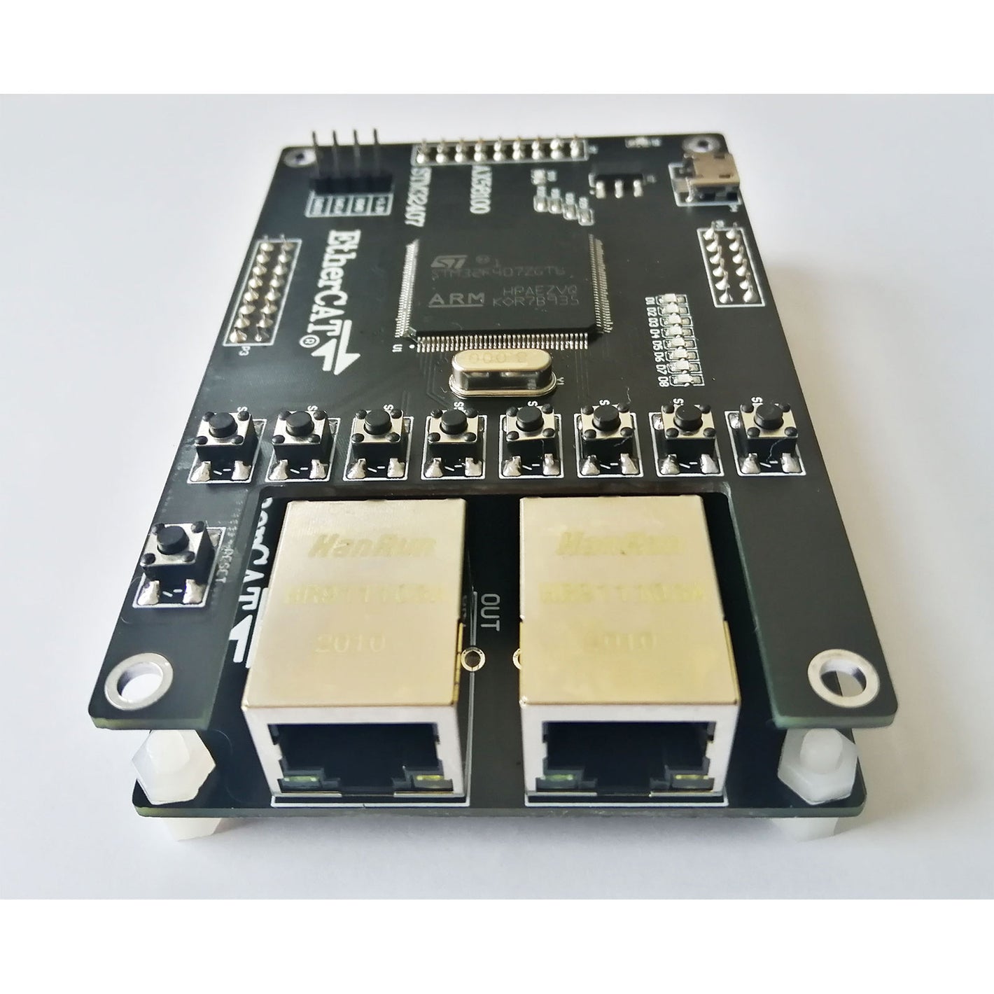 AX58100 EtherCAT Slave Development Board 16IO CIA402 Industrial Automation Controller Module