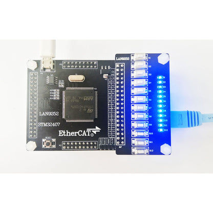 LAN9252 EtherCAT Slave Development Board 32 IO Module CIA402 Motion Control Industrial Communication
