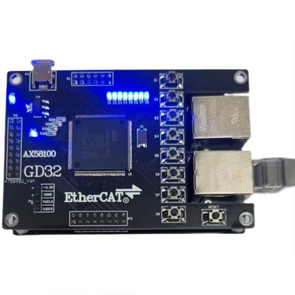 AX58100 EtherCAT Slave Development Board with GD32F470/GD32F407 MCU 16IO CiA402 Motion Control Support