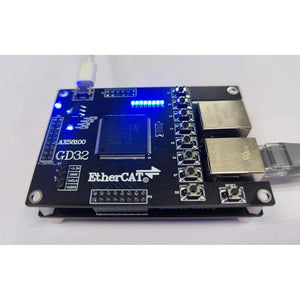 AX58100 EtherCAT Slave Development Board with GD32F470/GD32F407 MCU 16IO CiA402 Motion Control Support