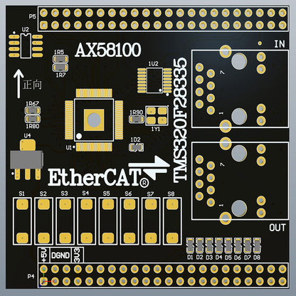 TMS320F28335 AX58100 EtherCAT Servo Controller Slave Board CIA402 SPI/EXMC Dual Mode Motion Control Module