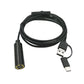 4K 12MP USB Endoscope Camera 3m/5m Cable 3-in-1 Interface Borescope Inspection Tool for Pipe HVAC