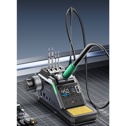 FNIRSI DWS-P2 Portable Soldering Station 100W High Power Fast Heating Soldering Iron Kit for PCB Repairing