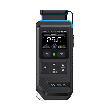 FNIRSI WHD-02 Probe-Type Multifunctional Moisture Meter Wood/Cement/Wall Moisture Tester with 2-Inch TFT Screen