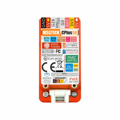 M5Stack StickC-Plus SE Compact IoT Intelligent Development Kit ESP32 2.4GHz WiFi with 1.14-Inch LCD