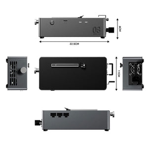 AG03 GPU Graphics Card Expansion Dock OCuLink&Thunderbolt5 GPU Dock 80Gbps Compatible with Thunderbolt5 USB4V2.0 Devices