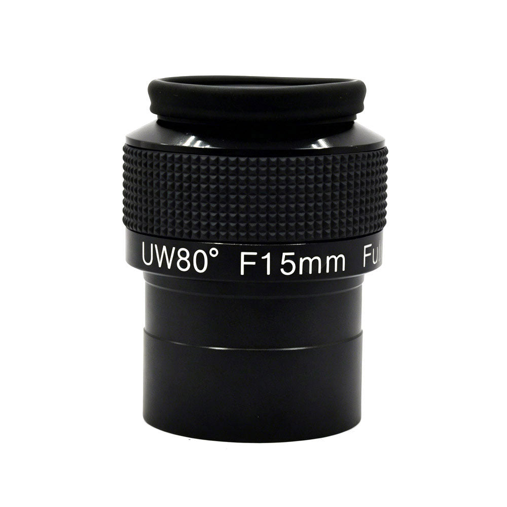 Skyoptikst 2-Inch 15MM 80-Degree Ultra Wide Angle Eyepiece FMC for Astronomical Telescope
