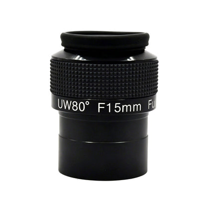 Skyoptikst 2-Inch 15MM 80-Degree Ultra Wide Angle Eyepiece FMC for Astronomical Telescope