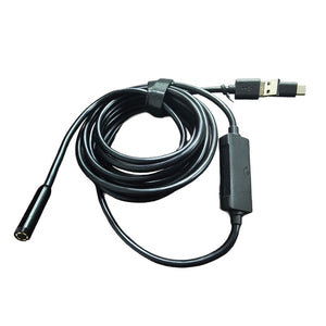 2MP Fixed/Auto Focus USB Endoscope Camera 3m Hard Cable 3-In-1 Interface Borescope Inspection Tool