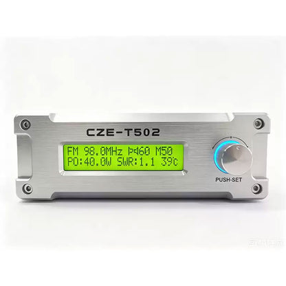 CZE-T502 50W Wireless Stereo FM Transmitter Radio Broadcast Audio Transmitter Host With Power Supply