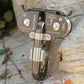 XINDA H-9751 OWL Pulley Outdoor Rock Climbing Twin Pulley 22KN Aluminum + Stainless Steel Crossing Zip-line Double Pulley