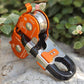 XINDA H-9751 OWL Pulley Outdoor Rock Climbing Twin Pulley 22KN Aluminum + Stainless Steel Crossing Zip-line Double Pulley
