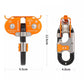 XINDA H-9751 OWL Pulley Outdoor Rock Climbing Twin Pulley 22KN Aluminum + Stainless Steel Crossing Zip-line Double Pulley