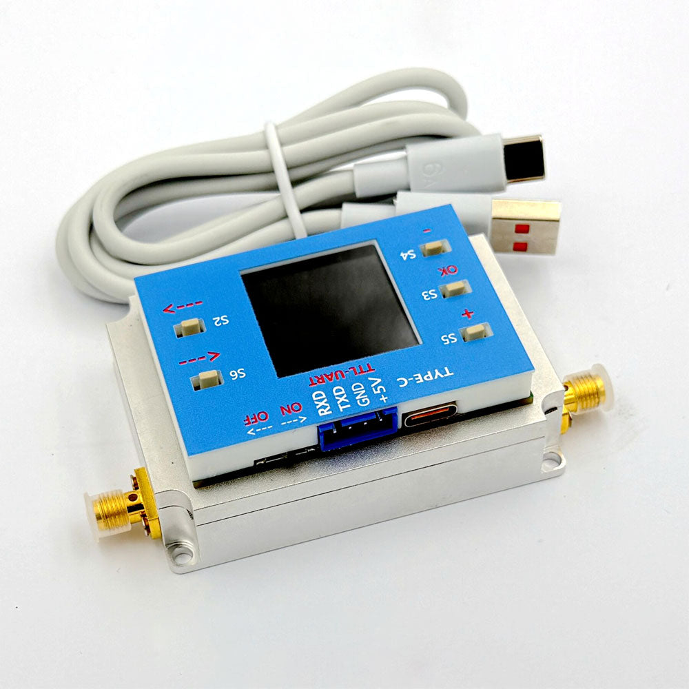 10MHz-6GHz 90DB High Dynamic Digital Programmable RF Attenuator Module TFT Display with SMA Female Connector