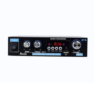 AK-35 Mini Digital Power Amplifier Bluetooth5.0 30Wx2 2-Channel HiFi Stereo AV Surround Tuner Amplifier