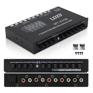MT-X708 Professional 7-Band Vehicle Audio Graphic Equalizer EQ Tuning Parametric Equalizer