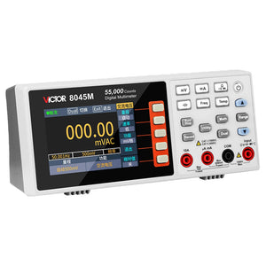 Victor VC8045M 4 1/2 Bit Portable Desktop Digital Multimeter USB Communication TRMS 55000 Counts with 3.5-Inch TFT Screen