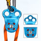 Portable 30KN 7075 Aluminum Alloy Single Pulley Built-in Ball Bearing 3-Hole Outdoor Rock Climbing Pulley