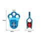 Portable 30KN 7075 Aluminum Alloy Single Pulley Built-in Ball Bearing 3-Hole Outdoor Rock Climbing Pulley