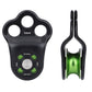 Portable 30KN 7075 Aluminum Alloy Single Pulley Built-in Ball Bearing 3-Hole Outdoor Rock Climbing Pulley