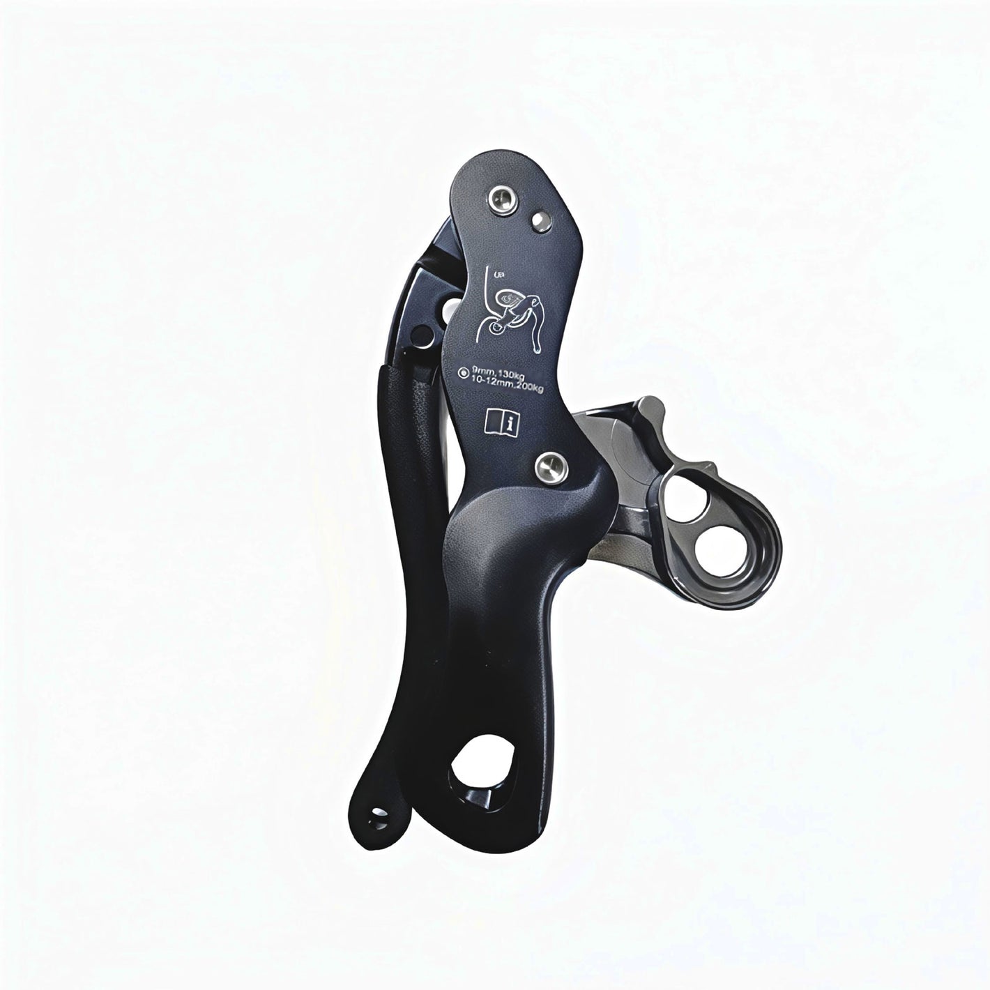 Portable Lightweight Manual Control Lift Descender 200KG Load Rock Climbing Lift Retarder Support Panic Function
