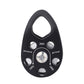 Aluminum Alloy Side Swing Single Pulley 28KN Lightweight Rock Climbing Pulley for 13MM Ropes