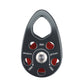 Aluminum Alloy Side Swing Single Pulley 28KN Lightweight Rock Climbing Pulley for 13MM Ropes