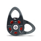 Aluminum Alloy Side Swing Single Pulley 28KN Lightweight Rock Climbing Pulley for 13MM Ropes