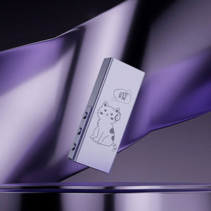 RU3 Portable USB DAC Headphone Amplifier Dongle ES9069Q Decoder with 0.96-Inch Screen Support UAC2.0/1.0