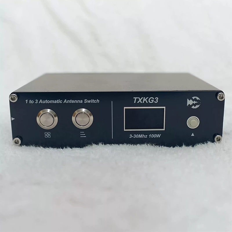 HamGeek TXKG3 3-30MHz 100W Shortwave 1 to 3 Automatic Antenna Switch DC9-15V with M-type Connector