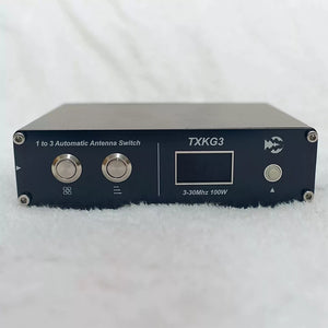 HamGeek TXKG3 3-30MHz 100W Shortwave 1 to 3 Automatic Antenna Switch DC9-15V with M-type Connector